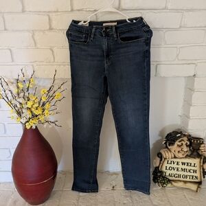 Levi's High Rise Straight Jeans - Classic Denim
